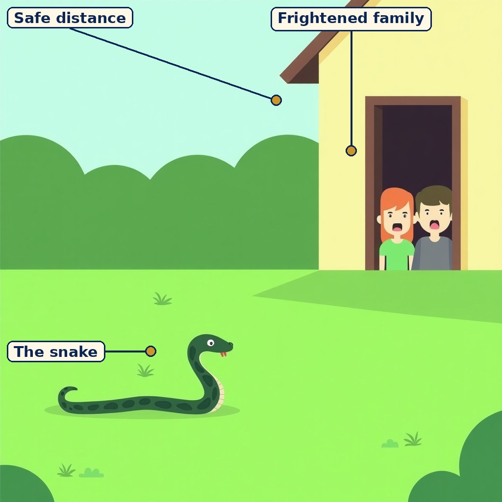 A Snake in the Grass labelled diagram