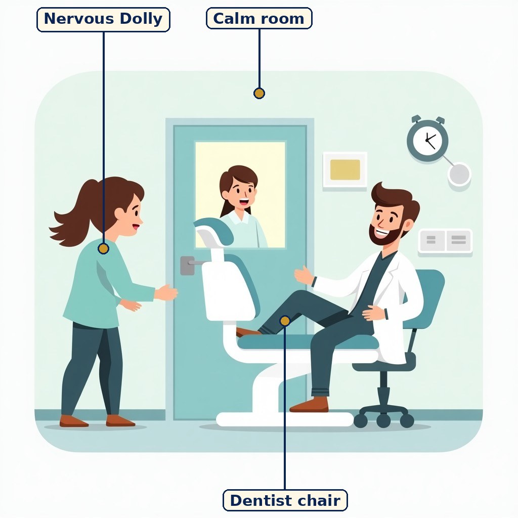 Dolly at the Dentist labelled diagram