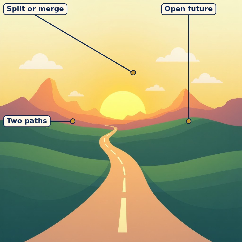 Future of English labelled diagram