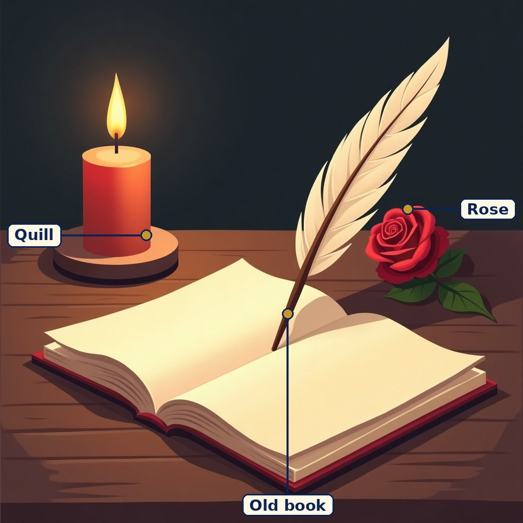 Story of English Poetry labelled diagram