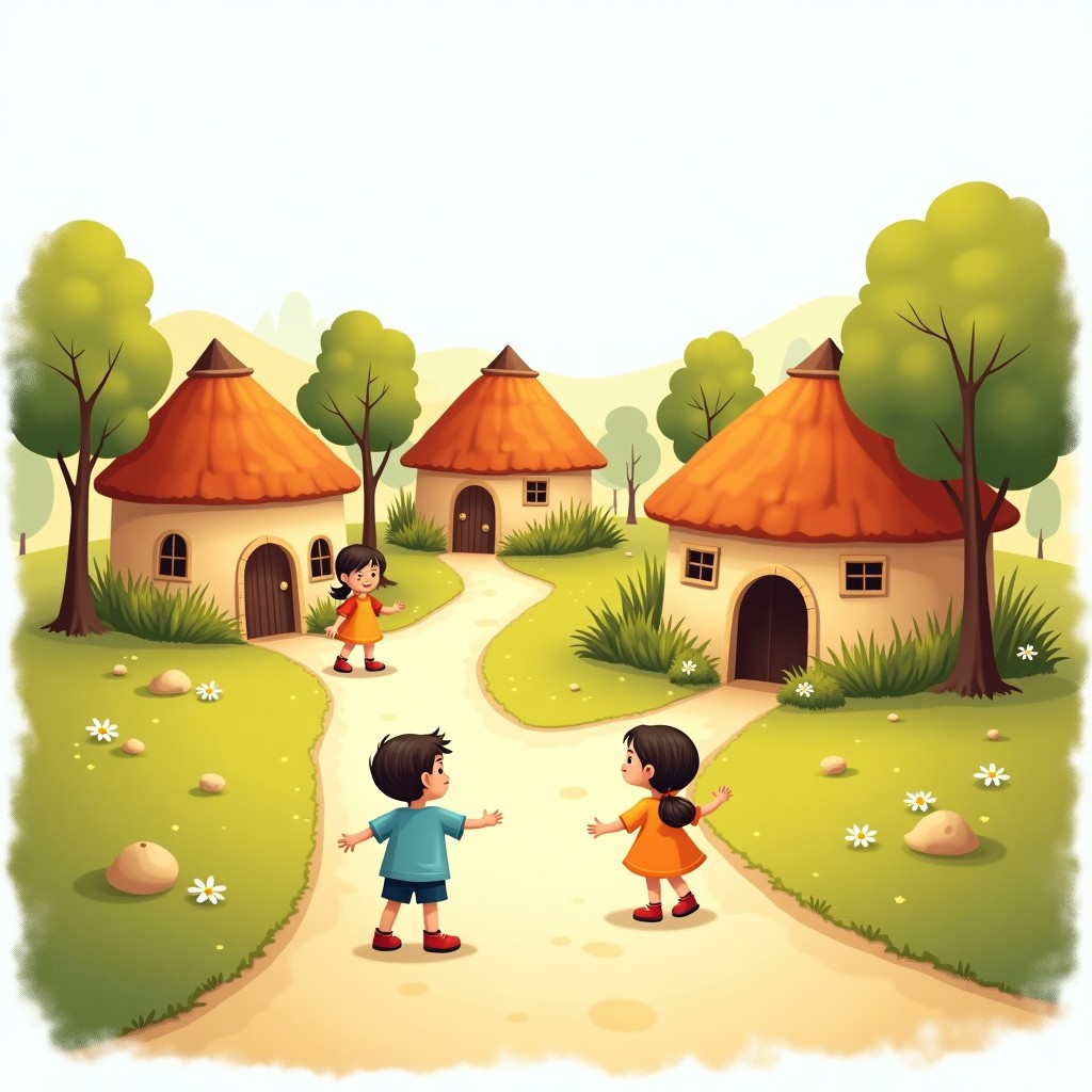 Illustration for तरह-तरह के घर
