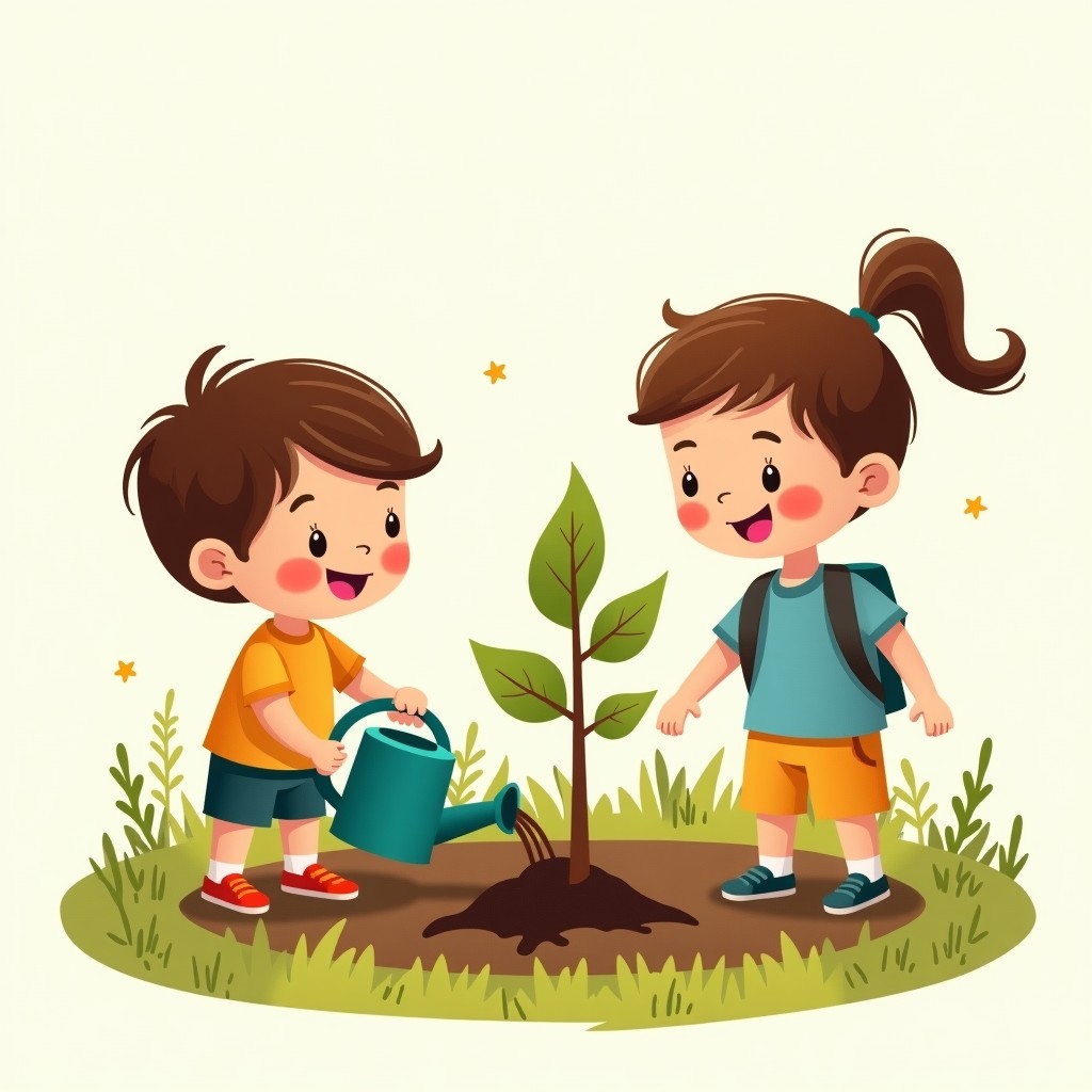 Illustration for हरियाली और हम