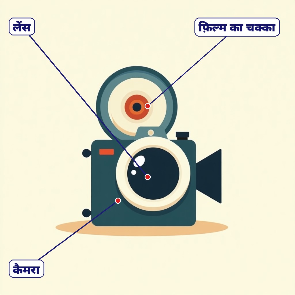 Labelled film camera