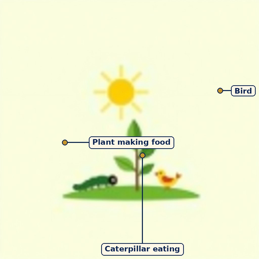 Labelled diagram for The Mystery of Food