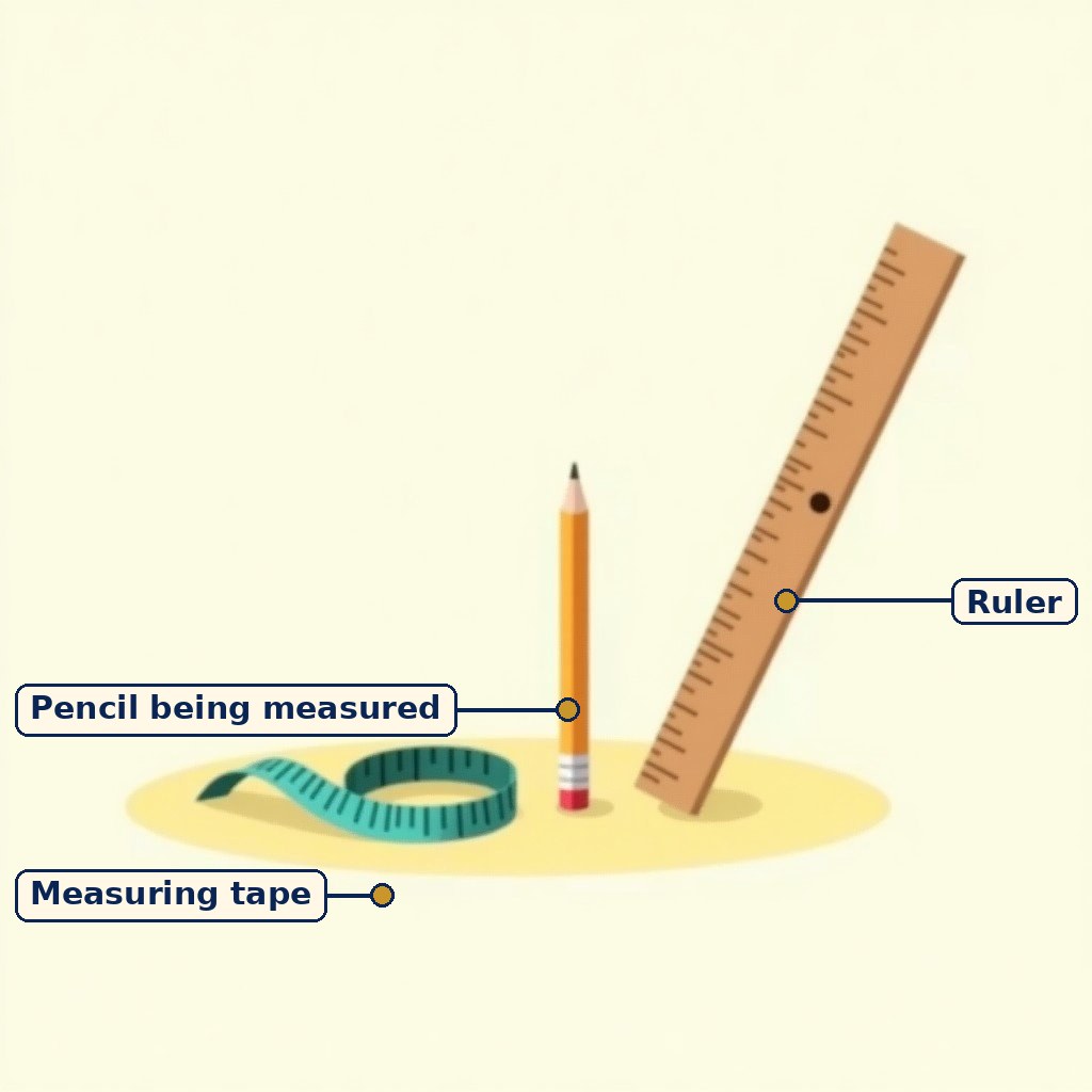 Labelled diagram for Measurement of Length and Motion