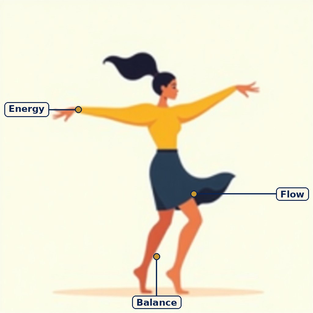 Labelled diagram for Inner Dynamics of Dance