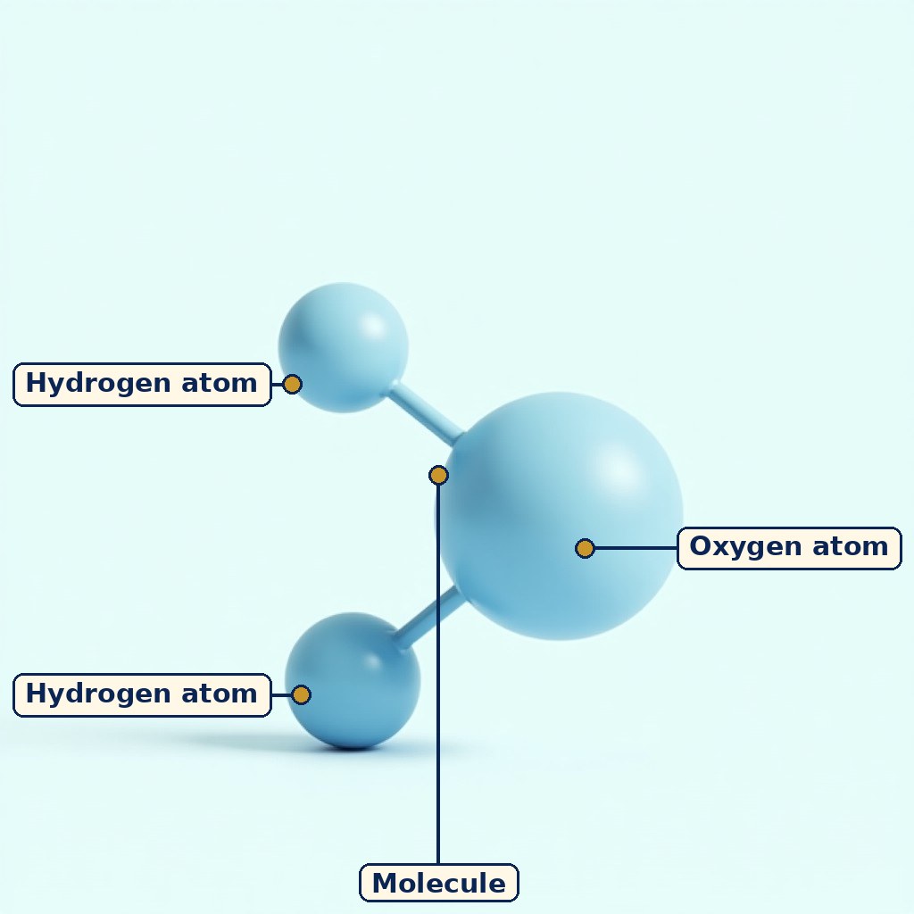 Labelled diagram for Atomic Foundations of Matter