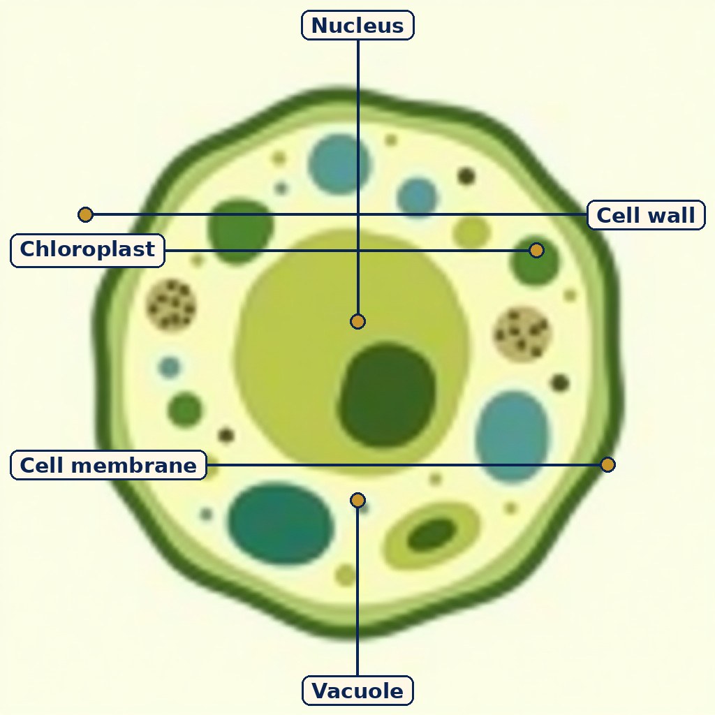 Labelled diagram for Cell: The Building Block of Life