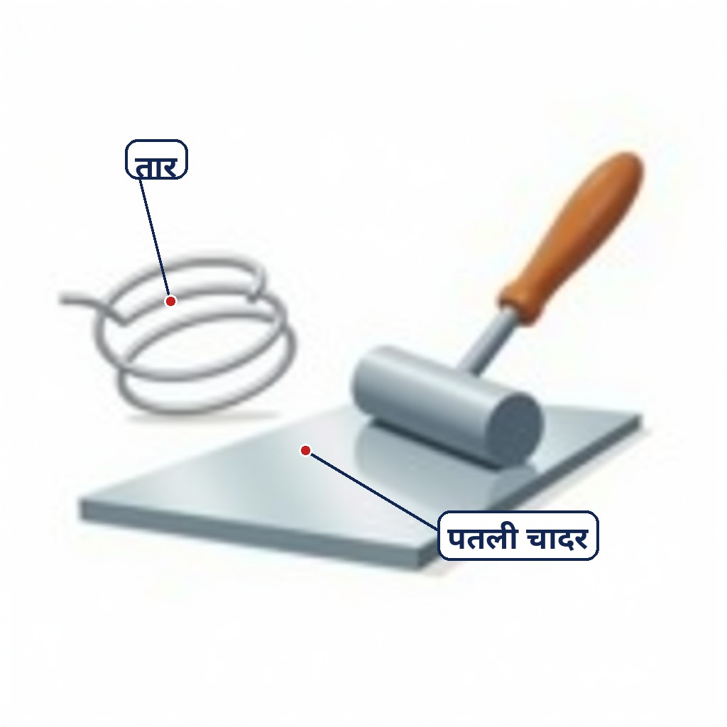 Dhatu ka taar aur patli chadar